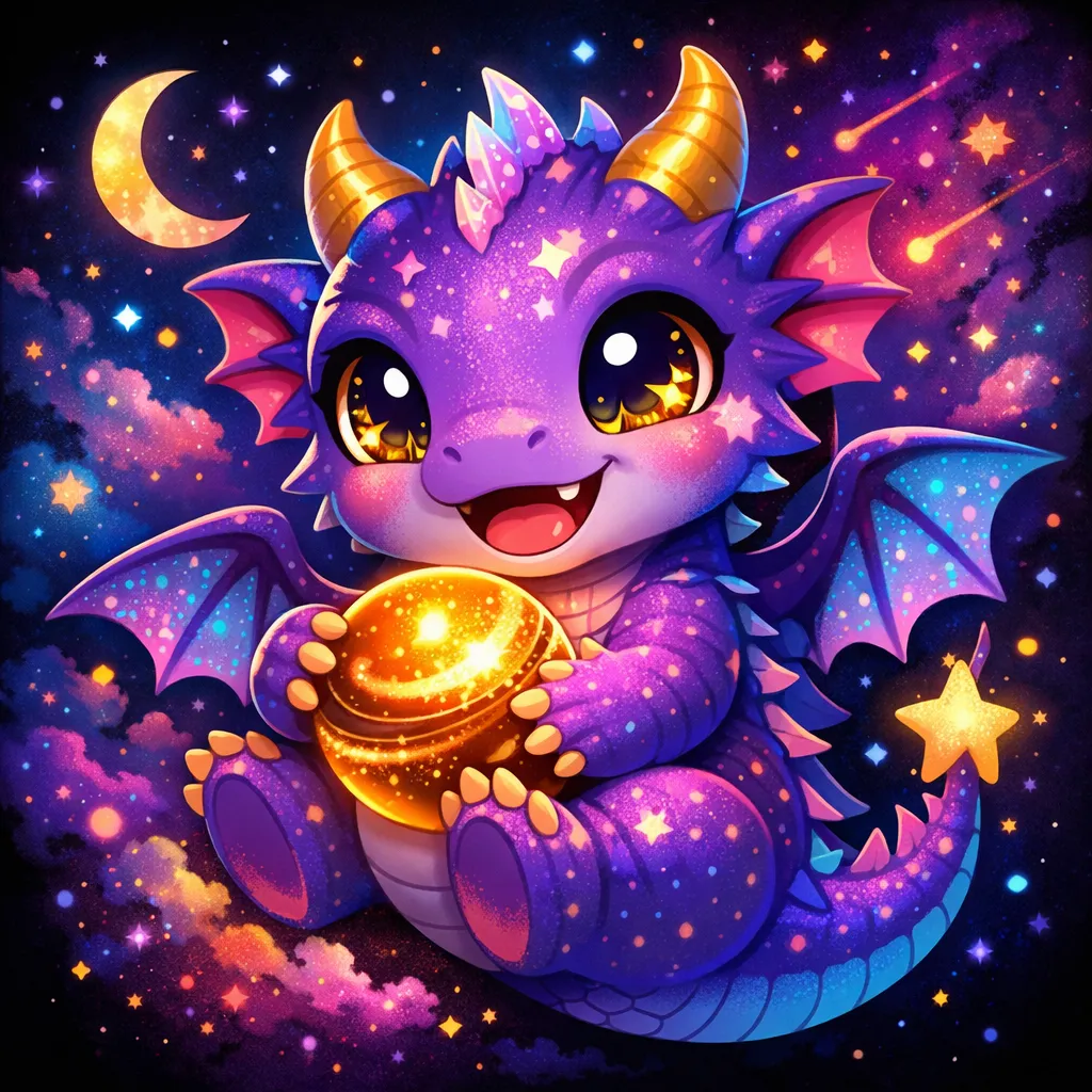A colorful fantasy creature with feathery textures and vibrant hues, suitable as a unique profile picture.