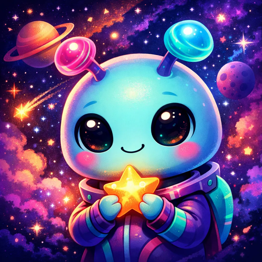 Colorful and expressive cartoon avatar with vibrant colors and a unique style.